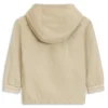 Kids’ hooded jacket with striped cuffs Kids’ hooded jacket with striped cuffs