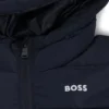 Kids’ hooded padded jacket with logo details Kids’ hooded padded jacket with logo details
