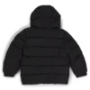 Kids’ hooded padded jacket with logo details