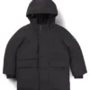 Kids’ hooded parka jacket with logo badge Kids’ hooded parka jacket with logo badge