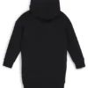 Kids’ hoodie dress in stretch cotton with signature print Kids’ hoodie dress in stretch cotton with signature print