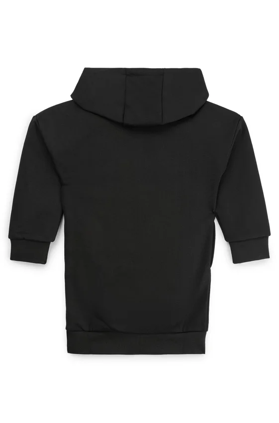 Kids’ hoodie dress with logo print Kids’ hoodie dress with logo print