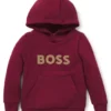 Kids’ hoodie in fleece with logo detail Kids’ hoodie in fleece with logo detail