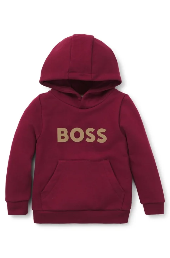 Kids’ hoodie in fleece with logo detail Kids’ hoodie in fleece with logo detail