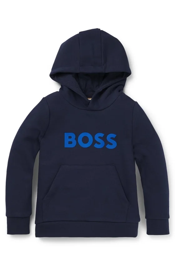 Kids’ hoodie in fleece with logo detail Kids’ hoodie in fleece with logo detail
