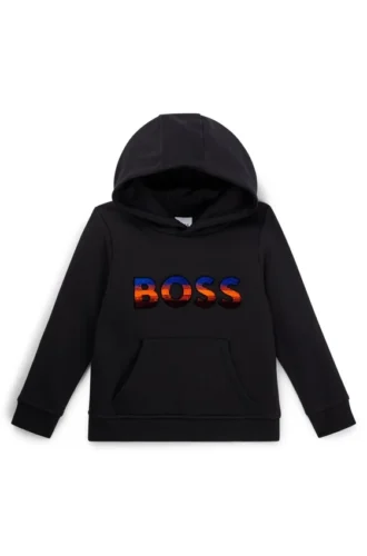 Kids’ hoodie with embroidered gradient logo