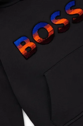 Kids’ hoodie with embroidered gradient logo