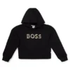 Kids’ hoodie with logo detail