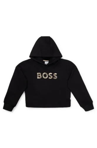 Kids’ hoodie with logo detail