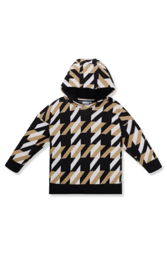 Kids’ hoodie with signature all-over pattern