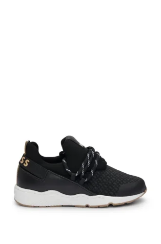 Kids’ hybrid trainers with monograms and logos
