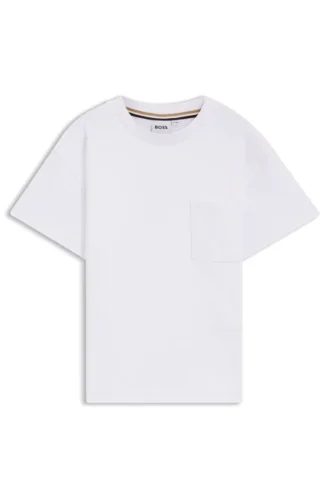 Kids’ interlock-cotton T-shirt with Double B monogram
