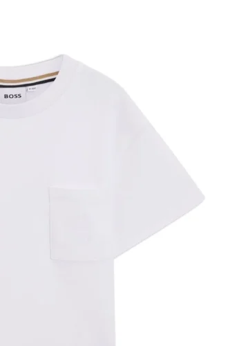 Kids’ interlock-cotton T-shirt with Double B monogram