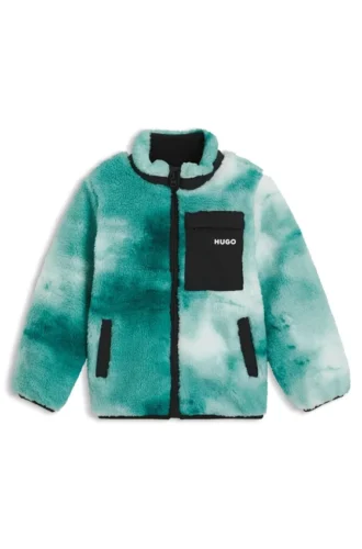 Kids’ jacket in faux shearling