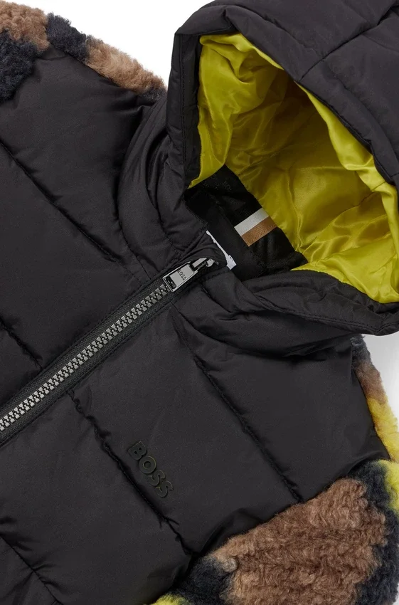 Kids’ jacket with camouflage sherpa accents Kids’ jacket with camouflage sherpa accents