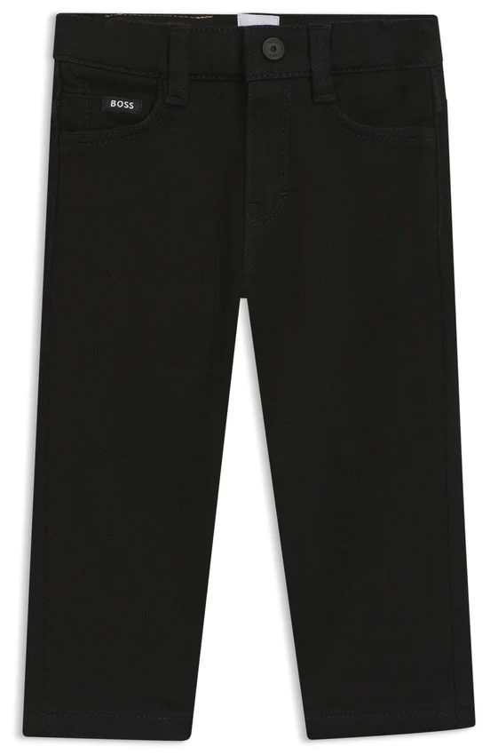 Kids’ jeans in black stretch denim Kids’ jeans in black stretch denim