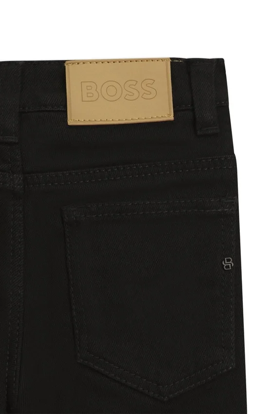 Kids’ jeans in black stretch denim Kids’ jeans in black stretch denim