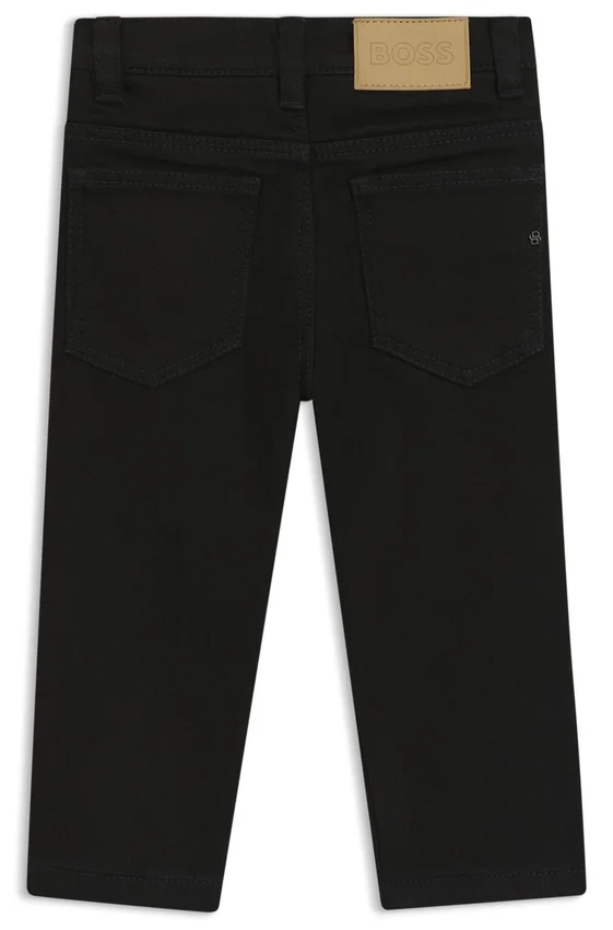 Kids’ jeans in black stretch denim Kids’ jeans in black stretch denim