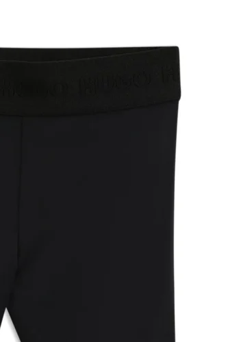 Kids’ jersey leggings with stud logo