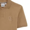 Kids’ Johnny-collar polo shirt in knitted cotton
