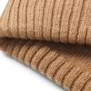 Kids’ knitted beanie hat with rubber-effect logo Kids’ knitted beanie hat with rubber-effect logo