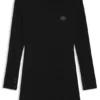 Kids’ knitted dress with stacked logo Kids’ knitted dress with stacked logo
