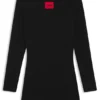 Kids’ knitted dress with stacked logo Kids’ knitted dress with stacked logo