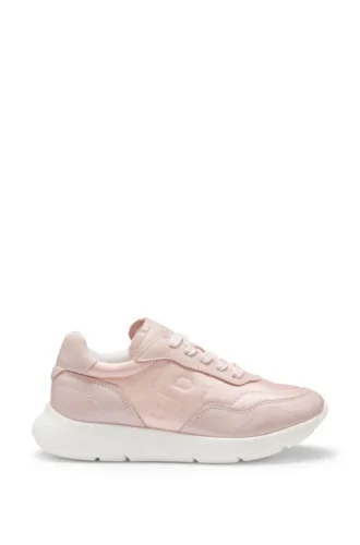 Kids’ lace-up sneakers with Double B monogram