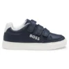 Kids’ leather trainers with logo prints Kids’ leather trainers with logo prints