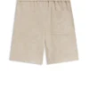 Kids’ linen-blend shorts with a drawstring waist Kids’ linen-blend shorts with a drawstring waist