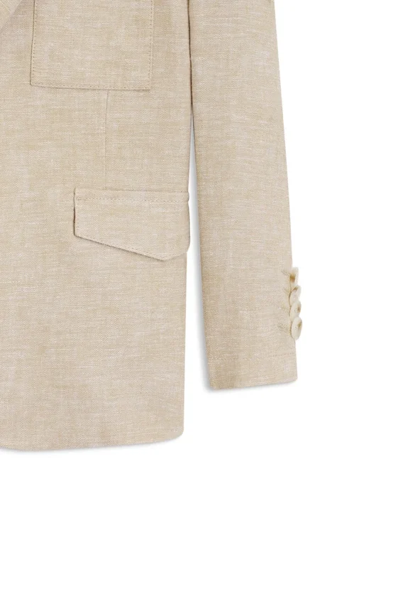 Kids’ linen-blend suit jacket Kids’ linen-blend suit jacket