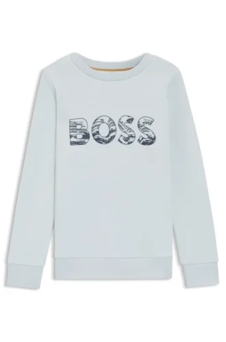 Kids’ logo-artwork sweatshirt in a cotton blend