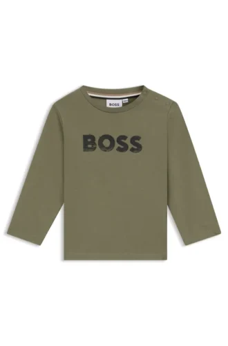 Kids’ logo-artwork T-shirt in cotton jersey