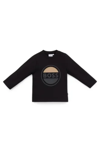 Kids’ logo-artwork T-shirt in cotton jersey