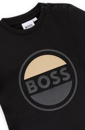 Kids’ logo-artwork T-shirt in cotton jersey