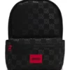 Kids’ logo-badge backpack with monograms