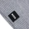 Kids’ logo-badge beanie hat with double layer