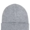 Kids’ logo-badge beanie hat with double layer
