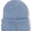 Kids’ logo-badge beanie hat with faux-fur lining Kids’ logo-badge beanie hat with faux-fur lining