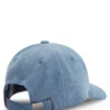 Kids’ logo-badge cap in cotton denim
