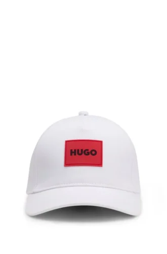 Kids’ logo-badge cap in cotton twill