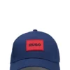 Kids’ logo-badge cap in cotton twill