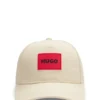 Kids’ logo-badge cap in cotton twill