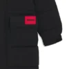 Kids’ logo-badge jacket with hood