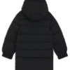 Kids’ logo-badge jacket with hood