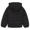Kids’ logo-badge jacket with water-repellent finish