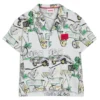Kids’ logo-badge shirt with all-over print