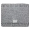 Kids’ logo-badge snood with twisted knit