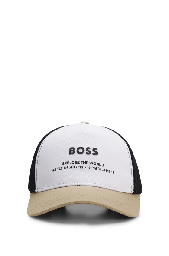 Kids’ logo cap in cotton and mesh Kids’ logo cap in cotton and mesh
