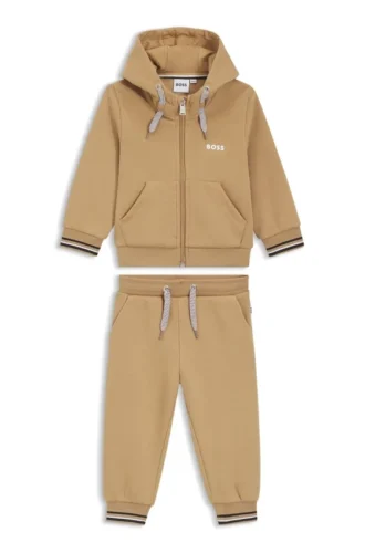 Kids’ logo-detail tracksuit in a cotton blend
